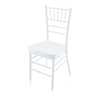 Atlas Commercial Products Wood Chiavari Chair, White WCC4WH
